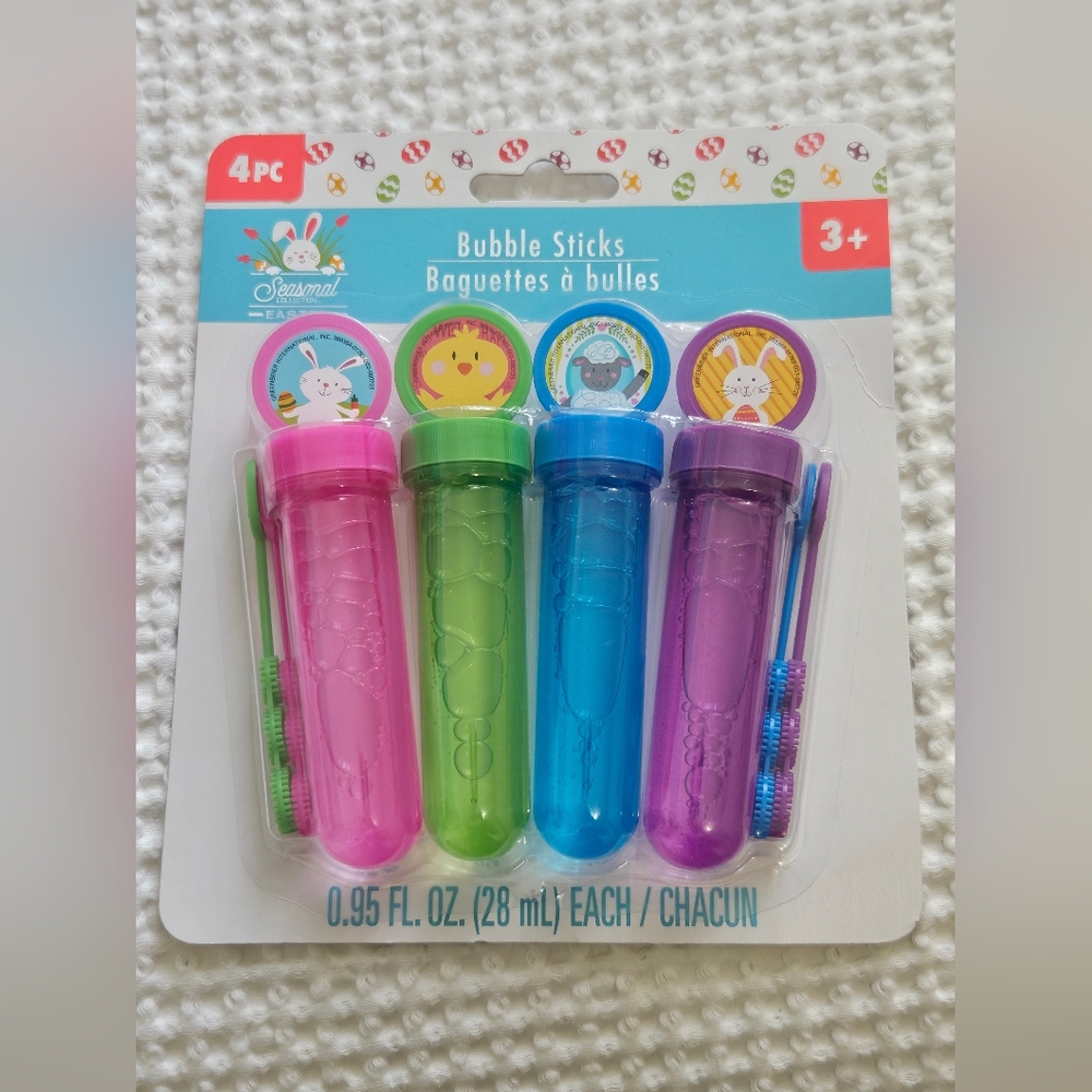 Bubble Sticks for Kids - Pink, Green, Blue, Purple